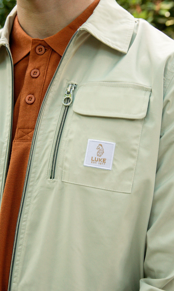 VIETNAM ZIP THROUGH JACKET PALE GREEN