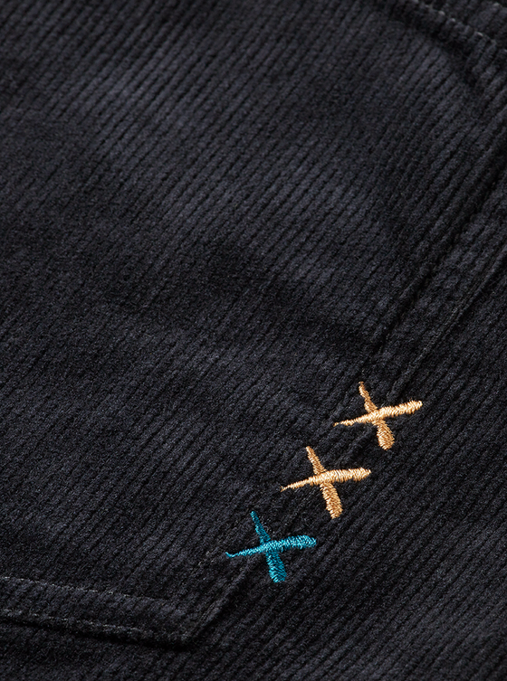 ZEE CORDUROY STRAIGHT CORDS ANTRACITE