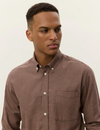 KONRAD CHECK FLANNEL SHIRT TEAK