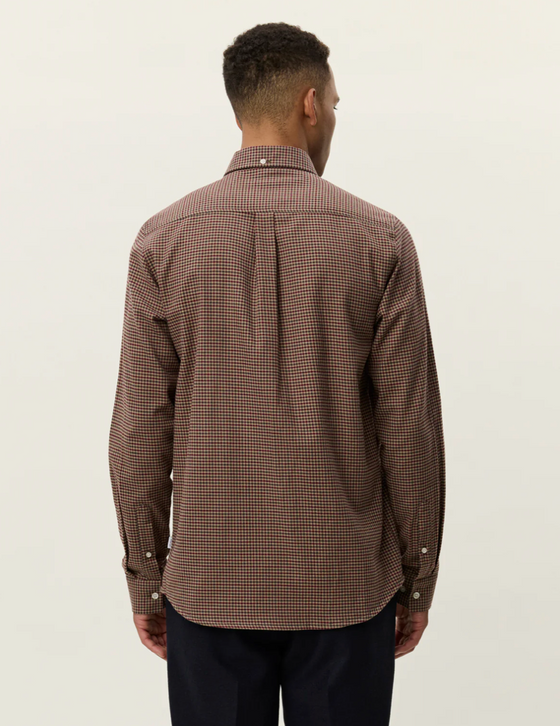 KONRAD CHECK FLANNEL SHIRT TEAK