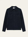 FISCHER MILANO KNIT OVERSHIRT NAVY