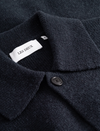 FISCHER MILANO KNIT OVERSHIRT NAVY