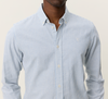 KONRAD STRIPE COTTON LINEN SHIRT ALLURE