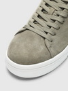 DAVID 2 SUEDE TRAINER LICHEN GREEN