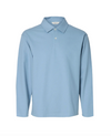 AIDEN LS POLO DUSTY BLUE