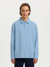AIDEN LS POLO DUSTY BLUE