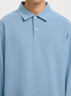 AIDEN LS POLO DUSTY BLUE