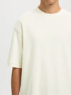 ASPEN INTERLOCK T-SHIRT EGRET