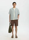 AIR STRIPED SS SHIRT BALSAM WHITE