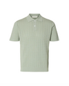 MATTIS CABLE POLO AQUA GREY