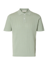 MATTIS CABLE POLO AQUA GREY