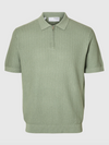 CRAN STRUCTURE ZIP POLO AQUA GREY