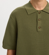 DANE SS POLO LICHEN GREEN