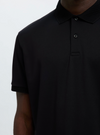 FAVE SS POLO BLACK BUTTON