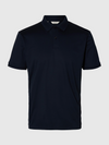 FAVE SS POLO SKY CAPTAIN BUTTON