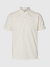 FAVE SS POLO CLOUD DANCER BUTTON