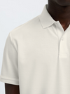 FAVE SS POLO CLOUD DANCER BUTTON