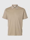 FAVE SS POLO OATMEAL BUTTON