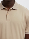 FAVE SS POLO OATMEAL BUTTON