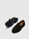 HUGO SUEDE PENNY LOAFER DEMITASSE