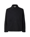 MOTTO OVERSHIRT BLACK
