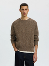 TILUM LS KNIT RLX CREW TURKISH COFFEE