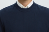 TORN LS STRUCTURE CREW NAVY BLAZER