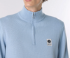 MERINO 1/4 ZIP SKY BLUE