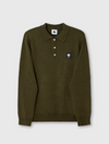 MERINO LS POLO KHAKI