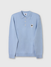 MERINO LS POLO SKY BLUE