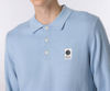 MERINO LS POLO SKY BLUE