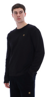 ELIO LS SLUB T-SHIRT BLACK 001