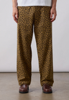 PATTERNED EASY CHEF PANTS BROWN LEOPARD