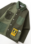 PATCHWORK OVERSHIRT GREEN