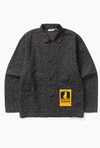 PATTERNED EASY CHEF JACKET LEOPARD BLACK