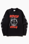 BOILING POINT LS T-SHIRT BLACK RED