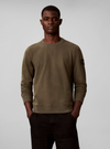 BADGE CREW SWEAT OLIVE NIGHT LI1