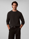 BADGE CREW SWEAT PIRATE BLACK 8MN