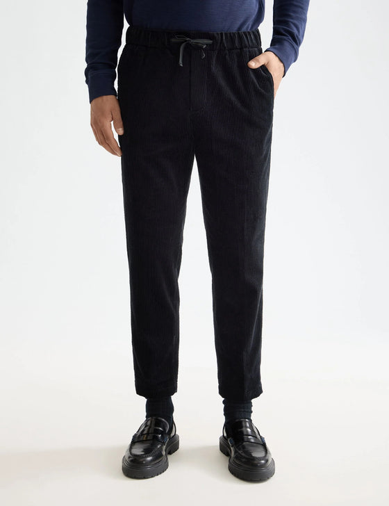 LOOSE TAPER CORDUROY JOGGER DARK GREY