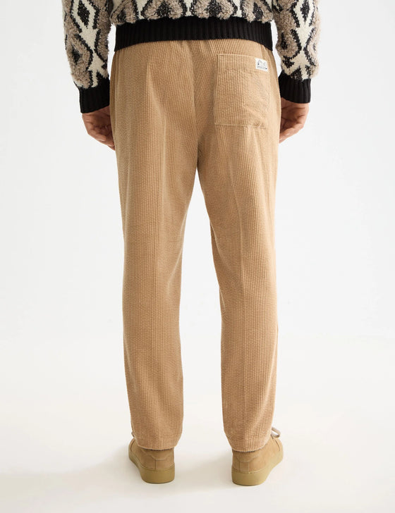 LOOSE TAPER CORDUROY JOGGER BEIGE