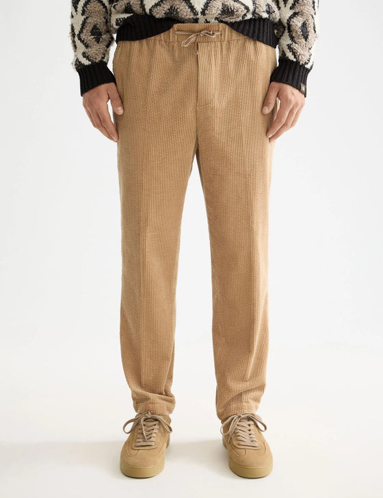 LOOSE TAPER CORDUROY JOGGER BEIGE