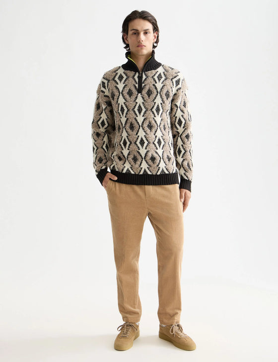 LOOSE TAPER CORDUROY JOGGER BEIGE