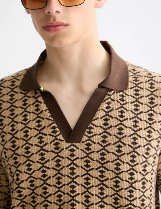 TOWELLING PRINTED RLX POLO TANNIN