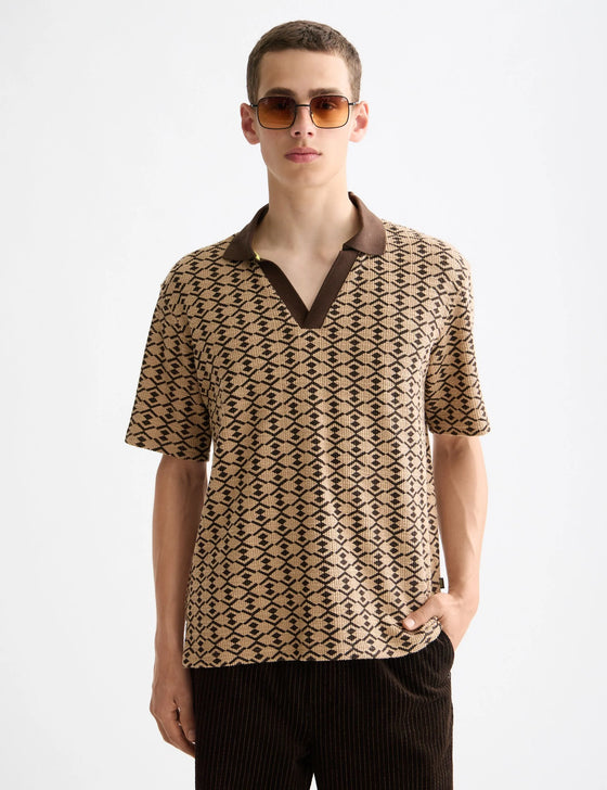 TOWELLING PRINTED RLX POLO TANNIN