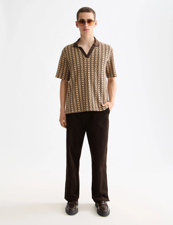 TOWELLING PRINTED RLX POLO TANNIN