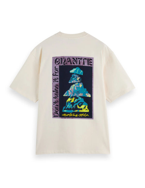 LOOSE FIT FRONT AND BACK PRINT T-SHIRT