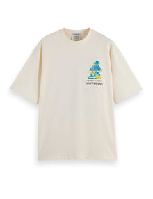 LOOSE FIT FRONT AND BACK PRINT T-SHIRT