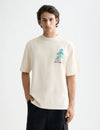 LOOSE FIT FRONT AND BACK PRINT T-SHIRT