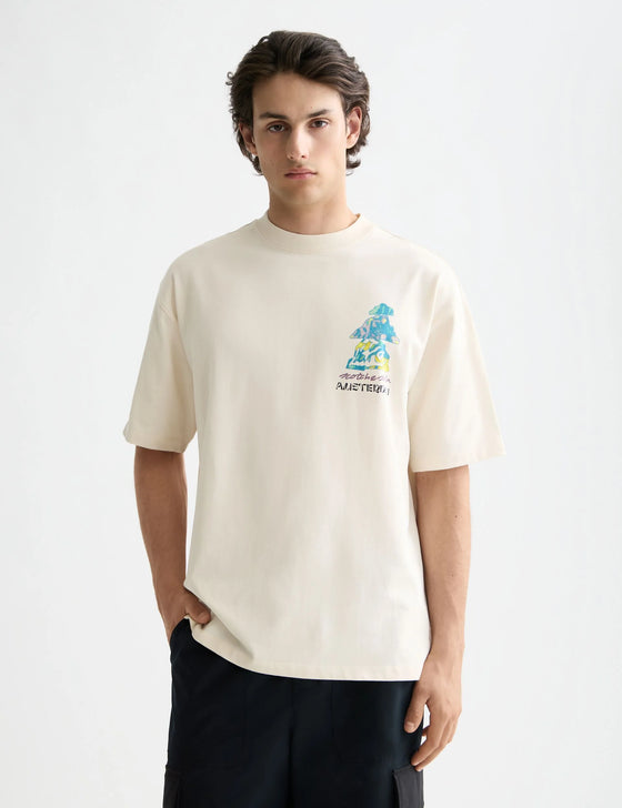 LOOSE FIT FRONT AND BACK PRINT T-SHIRT