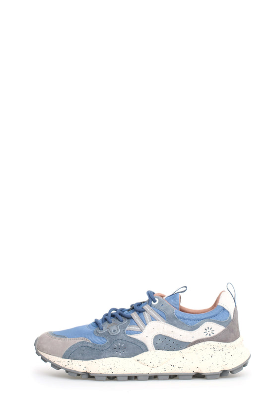 YAMANO 3 SUEDE / KNITTED MESH SNEAKER - AZURE / LIGHT BLUE 2C19